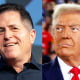 Left:  Michael Dell as part of SXSW 2024 Conference and Festivals held at Austin Convention Center on March 14, 2024 in Austin, Texas. (Photo by Errich Petersen/SXSW Conference & Festivals via Getty Images)
Right: RALEIGH, NORTH CAROLINA - NOVEMBER 04: Republican presidential nominee, former U.S. President Donald Trump takes the stage during a campaign rally at the J.S. Dorton Arena on November 04, 2024 in Raleigh, North Carolina. (Photo by Chip Somodevilla/Getty Images)